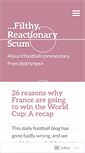Mobile Screenshot of filthyreactionaryscum.wordpress.com