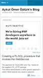 Mobile Screenshot of aozturk.wordpress.com