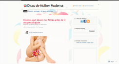 Desktop Screenshot of dicasdemulher.wordpress.com