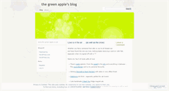 Desktop Screenshot of greenapple17.wordpress.com