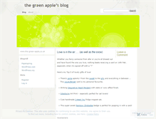 Tablet Screenshot of greenapple17.wordpress.com