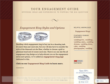 Tablet Screenshot of engagementguide.wordpress.com