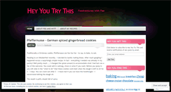 Desktop Screenshot of heyyoutrythis.wordpress.com