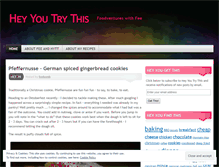 Tablet Screenshot of heyyoutrythis.wordpress.com
