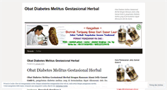 Desktop Screenshot of obatdiabetesmelitusgestasionalherbal.wordpress.com