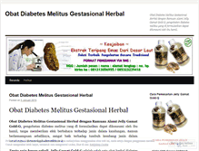 Tablet Screenshot of obatdiabetesmelitusgestasionalherbal.wordpress.com