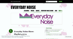 Desktop Screenshot of everydaynoise.wordpress.com