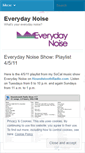 Mobile Screenshot of everydaynoise.wordpress.com