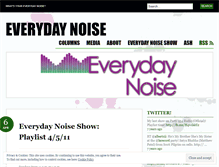 Tablet Screenshot of everydaynoise.wordpress.com