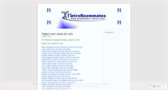 Desktop Screenshot of metroroommates.wordpress.com