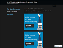 Tablet Screenshot of bluesym.wordpress.com