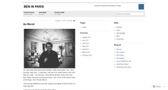 Desktop Screenshot of beninparis.wordpress.com