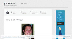 Desktop Screenshot of joepantel.wordpress.com