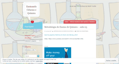 Desktop Screenshot of ensinandoquimica.wordpress.com