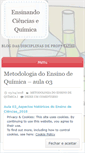 Mobile Screenshot of ensinandoquimica.wordpress.com