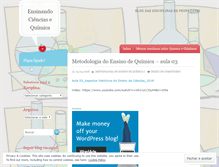 Tablet Screenshot of ensinandoquimica.wordpress.com