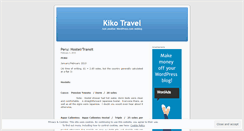 Desktop Screenshot of kikotravel.wordpress.com