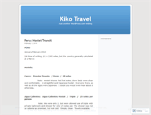 Tablet Screenshot of kikotravel.wordpress.com
