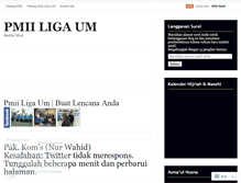 Tablet Screenshot of pmiiliga.wordpress.com