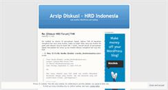 Desktop Screenshot of hrdindonesia.wordpress.com