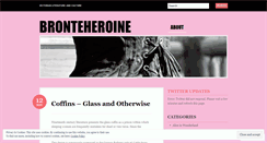 Desktop Screenshot of brontehoroine.wordpress.com