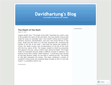 Tablet Screenshot of davidhartung.wordpress.com