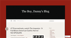 Desktop Screenshot of dannyboy543.wordpress.com