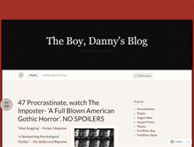 Tablet Screenshot of dannyboy543.wordpress.com