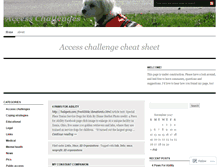 Tablet Screenshot of accesschallenges.wordpress.com