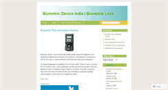 Desktop Screenshot of biometricdeviceindia.wordpress.com