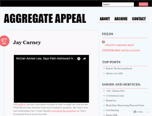Tablet Screenshot of aggregateappeal.wordpress.com
