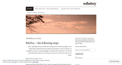 Desktop Screenshot of edutoy.wordpress.com