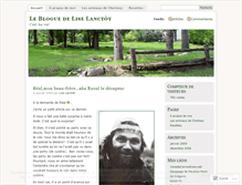 Tablet Screenshot of liselanctot.wordpress.com