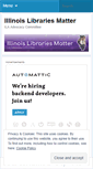 Mobile Screenshot of illinoislibrariesmatter.wordpress.com