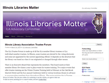 Tablet Screenshot of illinoislibrariesmatter.wordpress.com