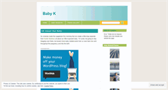 Desktop Screenshot of littlebabyk.wordpress.com