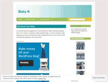 Tablet Screenshot of littlebabyk.wordpress.com
