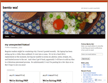 Tablet Screenshot of bentowa.wordpress.com
