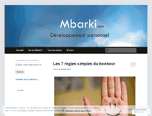 Tablet Screenshot of mbarki.wordpress.com