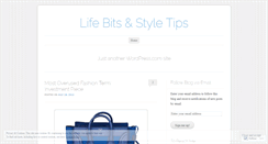 Desktop Screenshot of lifebitsstyletips.wordpress.com