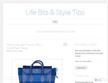 Tablet Screenshot of lifebitsstyletips.wordpress.com