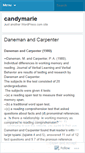 Mobile Screenshot of candymarie.wordpress.com