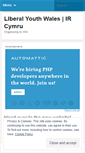 Mobile Screenshot of liberalyouthwales.wordpress.com