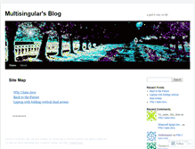 Tablet Screenshot of multisingular.wordpress.com
