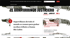 Desktop Screenshot of elornitorrincojusticiero.wordpress.com