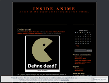 Tablet Screenshot of insideanime.wordpress.com