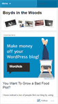 Mobile Screenshot of boydsinthewoods.wordpress.com
