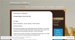 Desktop Screenshot of popelationcorntrol.wordpress.com