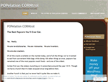 Tablet Screenshot of popelationcorntrol.wordpress.com