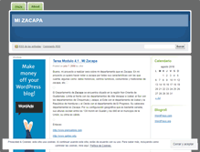 Tablet Screenshot of mizacapa.wordpress.com